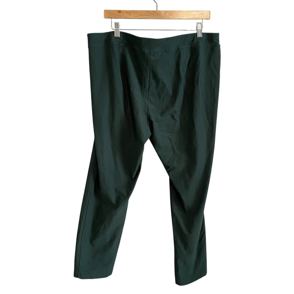 Eileen Green Forrest Green Mid Rise Crop Comfort Pull On Pants Size XL - Picture 4 of 5
